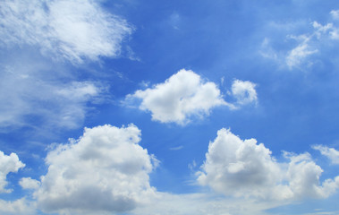 Background and texture with Clouds in the sky