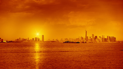 Sonnenuntergang in New York