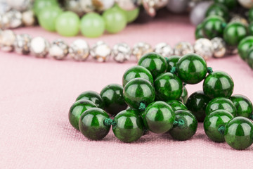 Beads jewelry - Stock Image macro.