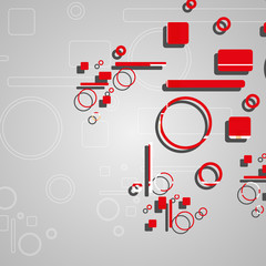 Colorful abstract circles background