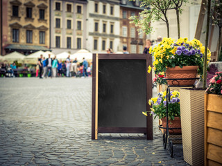 Cafe sign with space for text 