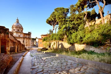 Fotobehang Rome, Roman Forum, Clivo Argentario, Chiesa dei Ss. Martina e Luca  © fabiomax