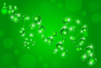 Group of Molecule DNA Cell Vector set