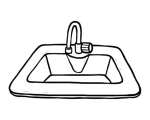 Fototapeta premium bathroom sink and faucet