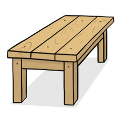 wooden table