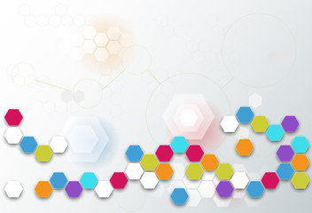 Abstract futuristic - Molecules technology background. Illustration Vector design digital technology concept. Blank space for your design