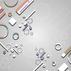 Colorful abstract circles background