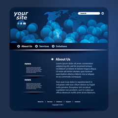Naklejka premium Website Template