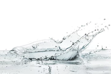 Fotobehang water splashing on calm surface © kubais