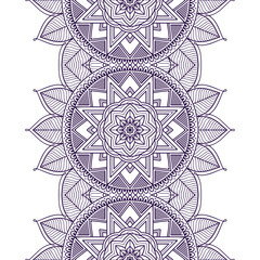 Ethnic floral seamless pattern