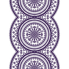 Ethnic floral seamless pattern