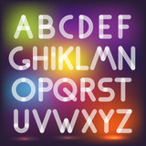 Multiply geometric elements letters. Design elements