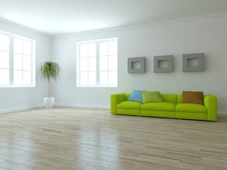 white modern interior design