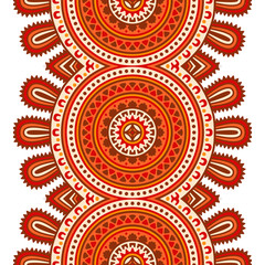 Ethnic floral seamless pattern