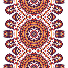 Ethnic floral seamless pattern
