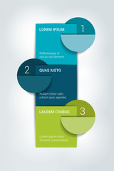 Four steps template. Numbered chart. Infographic element.