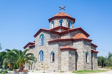 Fototapeta na wymiar Church on the island of Thassos