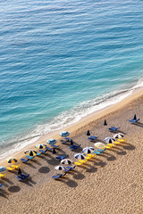 Aerial View of Egremni Beach, Lefkada island, Greece