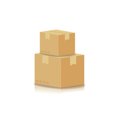 Stacking box isolated on white background vector illustration