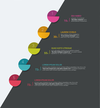 Timeline. Step by step template. Infographic.