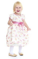 Loud laughing little girl