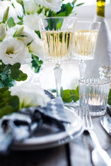 summer wedding table decor