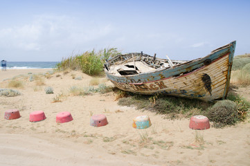Schiffswrack in Malia, Crete