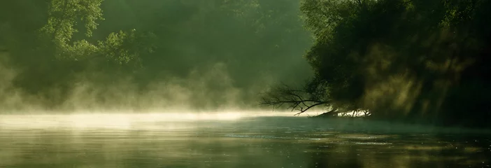 Fotobehang Poranek nad rzeką © Rafał Okraj