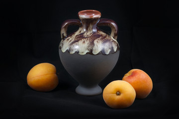 Apricots and an amphora