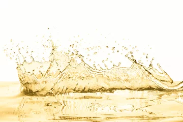 Fotobehang white wine splash isolated on white background © kubais