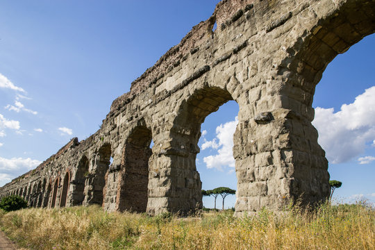 Parco degli acquedotti in estate - Roma