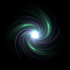 twirl of green expose flare