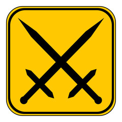 Crossed swords button.
