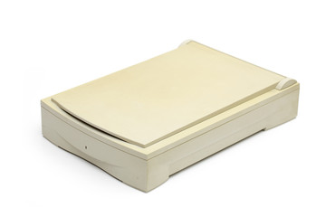 office equipment on the white background