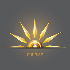 Sun Logo design vector template.