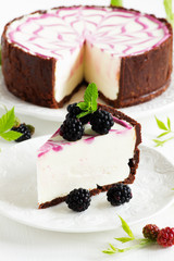 Cheesecake without baking with BlackBerry.
