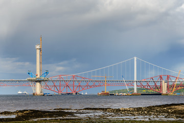 The Queensferry Crossing construction.
