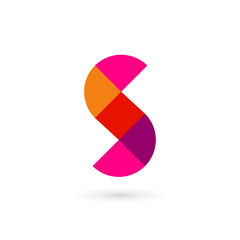 Letter S mosaic logo icon design template elements