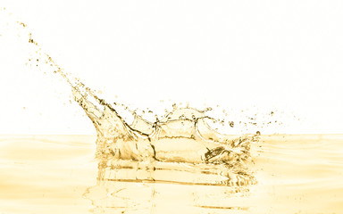 white wine splash as a celebration abstract