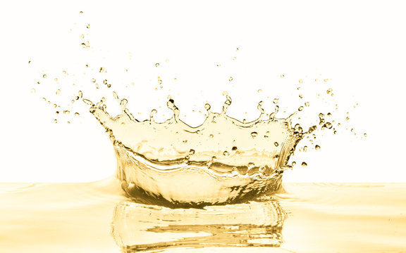 white wine splash as a celebration abstract
