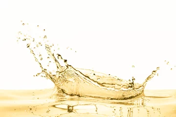 Gordijnen white wine splash © kubais