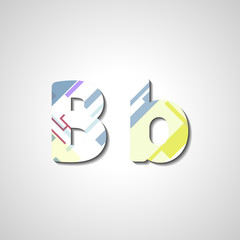 Colorful letter alphabet