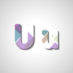 Colorful letter alphabet