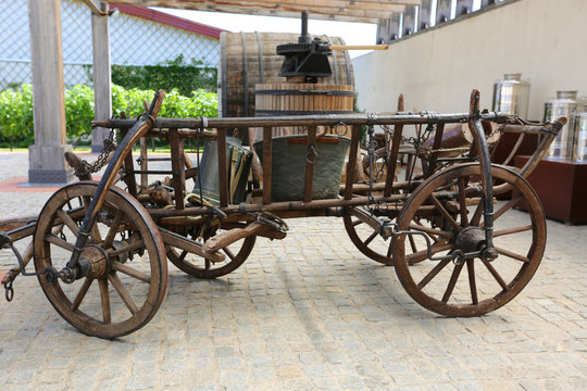 Old wooden carriage