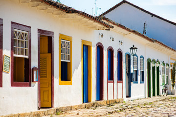 Street in the city of Paraty 