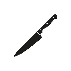 The knife icon. Chopper Knife symbol. Flat - obrazy, fototapety, plakaty