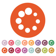 The loading icon. Load symbol. Flat