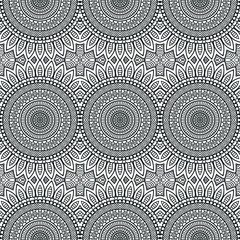 Ethnic floral seamless pattern