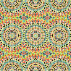 Ethnic floral seamless pattern