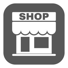 The shop icon. Store symbol. Flat